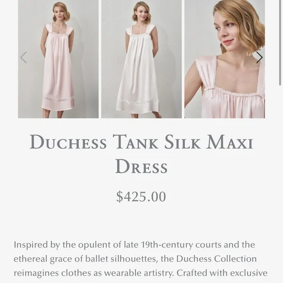 Manito Will White Lace Trim Nightgown - Picture 3 of 7